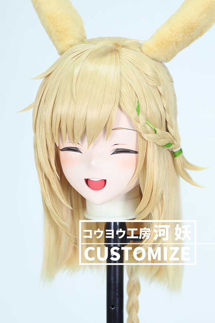 二次元美少女　鍵つき全頭面　KIGURUMIマスク(C-241~C-246)　通気孔付　高品質樹脂製　サイズオーダーメイド　フルヘッド　アニメマスク　河妖工房製品　正規品保証　全国送料無料-18