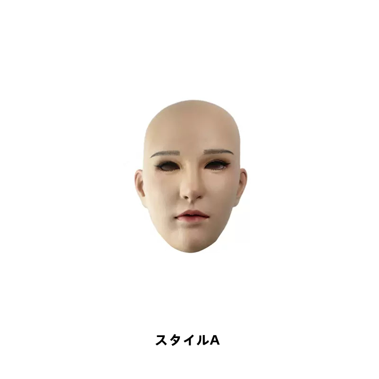 澤莉ちゃん　高品質シリコン素材　フルヘッド／首付きマスク/シリコン充填胸付きのマスク　ノーマルメイク付き　美人顔になれるフィメールマスク　女装変身が超便利　正規品保証　全国送料無料-6