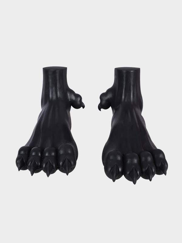 黒犬　獣人変身スーツ　シリコン製　犬のマスクA/B＆袖付き偽腹筋＆ロングパンツ＆手袋＆足袋10