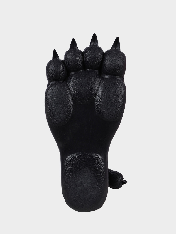 黒牛　獣人変身コスプレ　オスケモ　牛のマスク＆袖付き偽腹筋＆男性器付きロングパンツ＆手袋＆足袋セット　動物筋肉シリコンスーツ-8