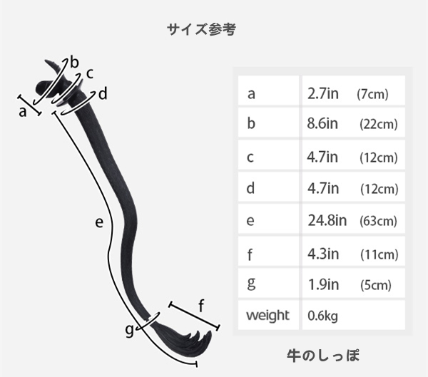 牛/龍のしっぽ　動物変装用品　シリコン製2