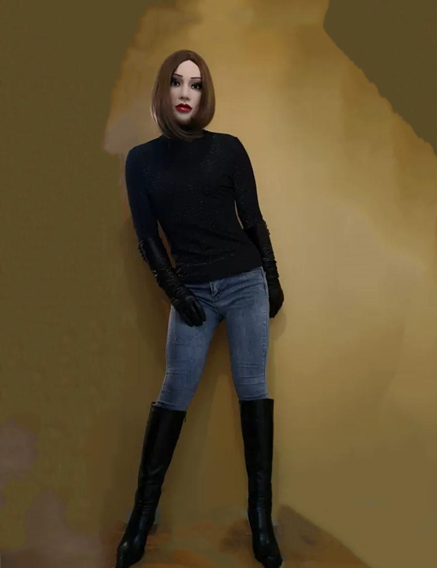 欧米美人　フィメールマスク　Novia／Selina／Sarah全頭フェイスマスク　全頭密閉／ファスナー付き/後ろ紐付き　柔らかいシリコン製　女装変装用マスク-4