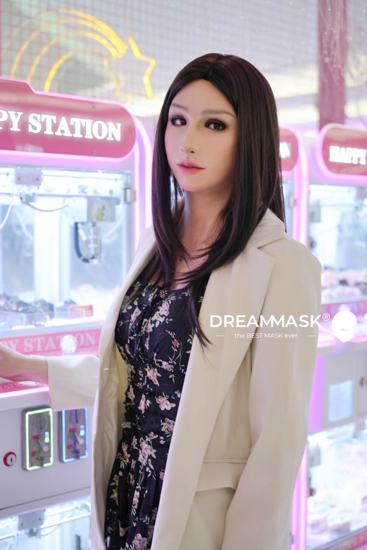 新品登場‼M26SR-瀾ちゃん（Doris）　特別版の医療用シリコン素材製　高品質フィメールマスク　欧米美人顔　フルヘッド　植毛の眉毛　ノーマルメイク付き　フィット感のすごいフィメールマスク　Dreammask正規品保証　全国送料無料-2
