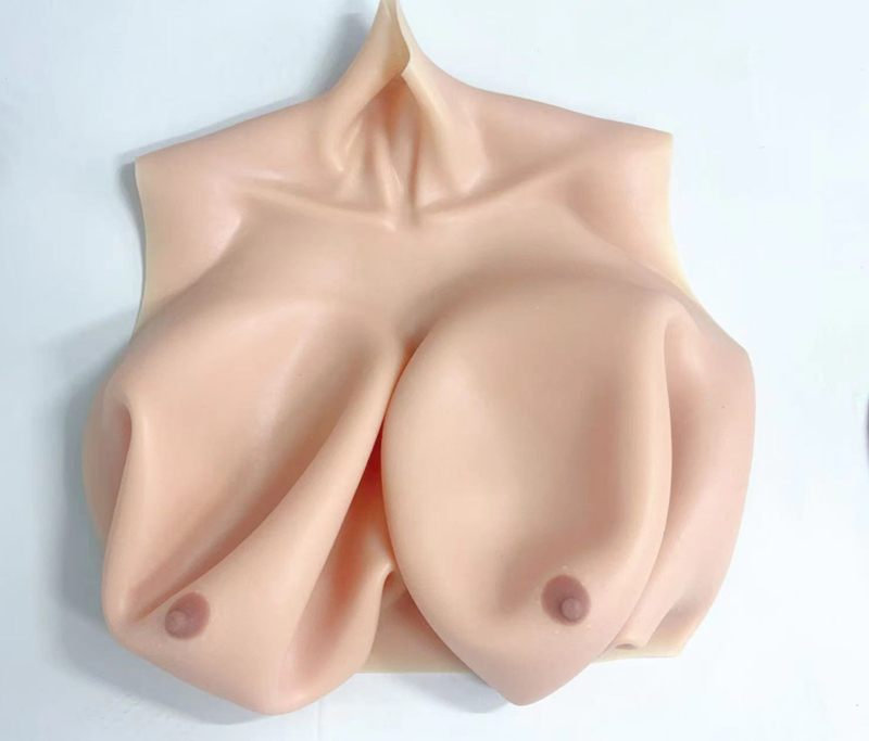 【爆乳外出に便利・収納便利】風船のような超爆乳新品シリコンバストが登場！！胸の膨張の過程自体も非常に興奮させる！D/H/Zカップ　充気式シリコンバスト　リアル美乳　巨乳愛好者＆巨乳フェチへ大推薦　無料の完全なインフレータブル装置セット付き-8