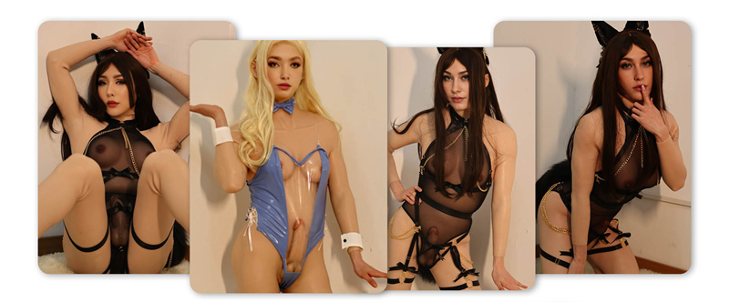 新品登場！！ 小柄向けのCカップ男女同体化全身スーツ　男性の陰茎＆女性の陰部　二つの生殖器通路付き　ふたなりスーツ　アナルホール付き　医療用シリコン素材製　両性変装用グッズ-6