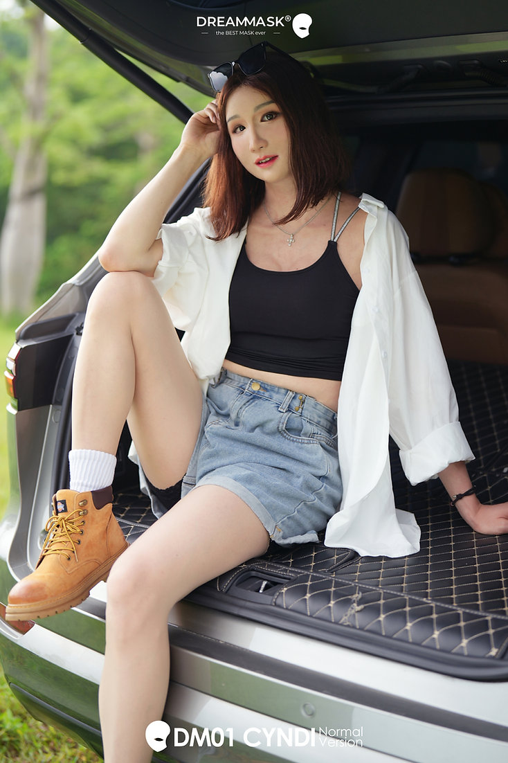 新品登場‼　DM01 - Cyndi　特別版の医療用シリコン素材製　高品質フィメールマスク　美人顔　フルヘッド　植毛の眉毛　ノーマルメイク付き　フィット感のすごいフィメールマスク　Dreammask正規品保証　全国送料無料-1