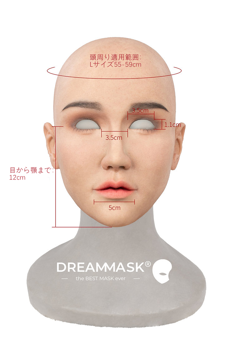 新品登場‼　DM01 - Cyndi　特別版の医療用シリコン素材製　高品質フィメールマスク　美人顔　フルヘッド　植毛の眉毛　ノーマルメイク付き　フィット感のすごいフィメールマスク　Dreammask正規品保証　全国送料無料-2