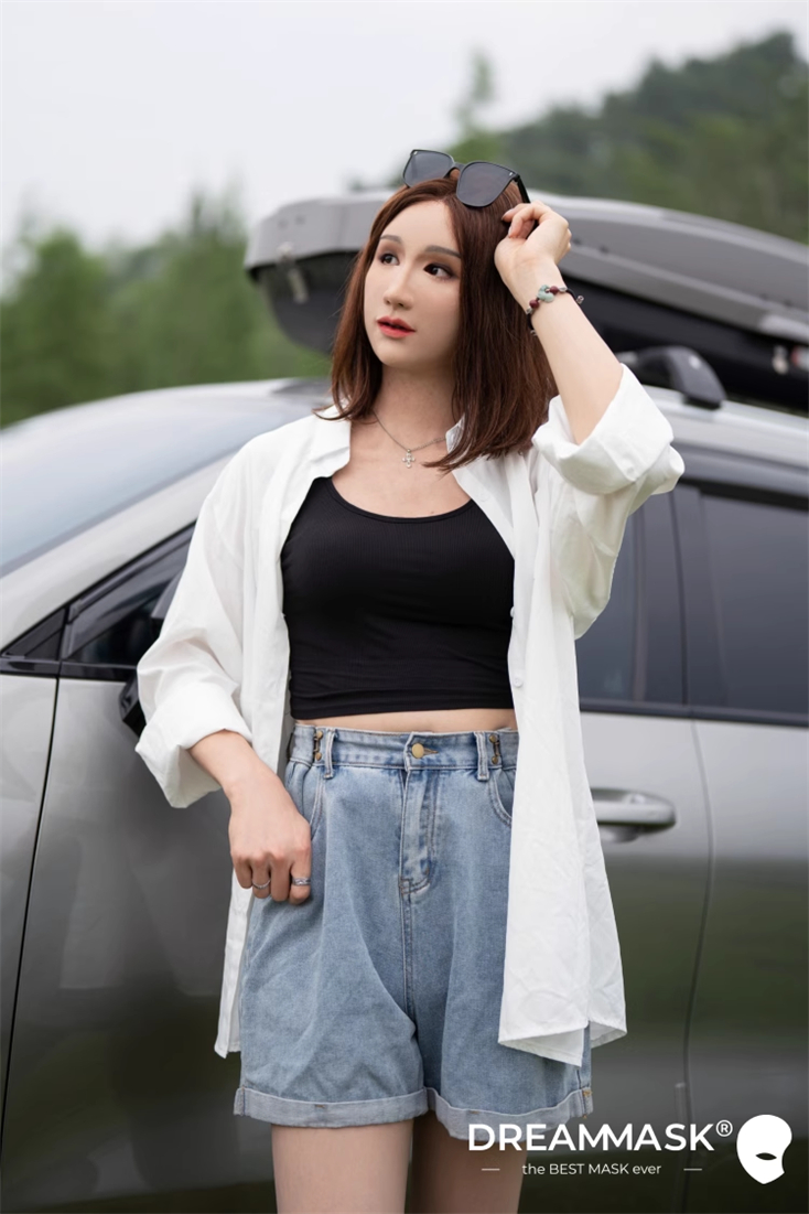 新品登場‼　DM01 - Cyndi　特別版の医療用シリコン素材製　高品質フィメールマスク　美人顔　フルヘッド　植毛の眉毛　ノーマルメイク付き　フィット感のすごいフィメールマスク　Dreammask正規品保証　全国送料無料-8