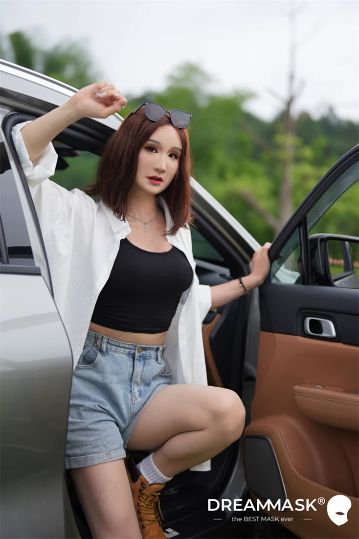 新品登場‼　DM01 - Cyndi　特別版の医療用シリコン素材製　高品質フィメールマスク　美人顔　フルヘッド　植毛の眉毛　ノーマルメイク付き　フィット感のすごいフィメールマスク　Dreammask正規品保証　全国送料無料-7