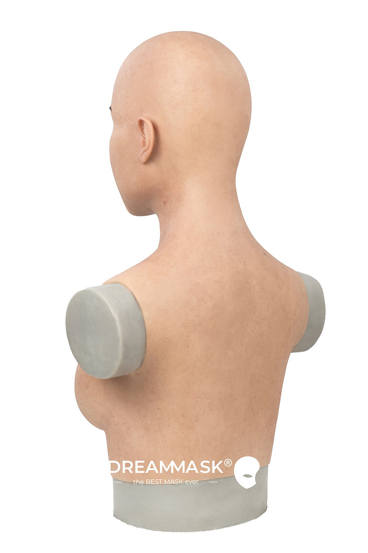 新品登場‼　DM01 - Cyndiちゃん　特別版の医療用シリコン素材製　高品質　Femask付人工乳房　美人顔　植毛の眉毛　ノーマルメイク付き　フィット感のすごいフィメールマスク　Dreammask正規品保証　全国送料無料-6