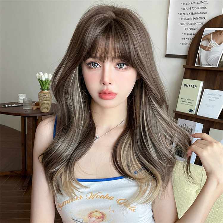 可愛いカラーウィッグ ロングかつら フルウィッグ 簡単着用 長さ55cm 人工頭皮 耐熱 ネット付き 通気性が抜群 違和感がないウィッグ 男の娘 女装体験用カツラ お勧め-2 可愛いカラーウィッグ ロングかつら フルウィッグ 簡単着用 長さ55cm 人工頭皮 耐熱 ネット付き 通気性が抜群 違和感がないウィッグ 男の娘 女装体験用カツラ お勧め-2