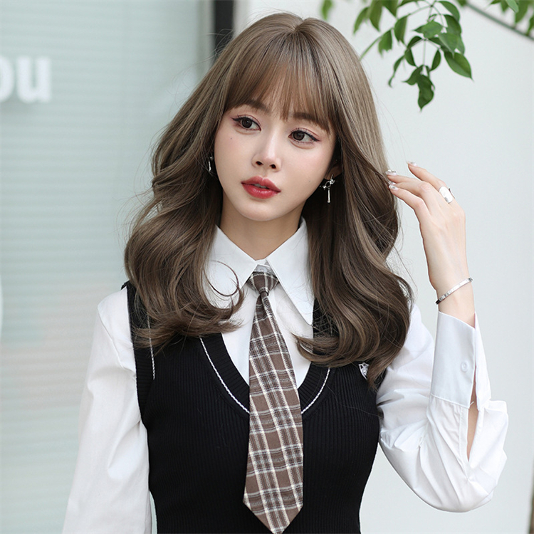亜麻色 ロングかつら カール 大人可愛いフルウィッグ 長さ45cm 人工頭皮 小顔 ロングかつら ヘアネット付き 普段使い 女装体験用カツラ-1 亜麻色 ロングかつら カール 大人可愛いフルウィッグ 長さ45cm 人工頭皮 小顔 ロングかつら ヘアネット付き 普段使い 女装体験用カツラ-1