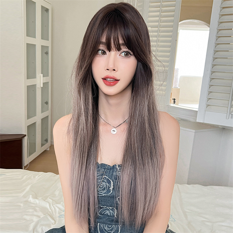 ストレートヘア カラーウィッグ 長さ72cm 大人可愛いフルウィッグ 人工頭皮 小顔 ロングかつら ヘアネット付き 通気性が抜群 普段使い 女装体験用カツ-3 ストレートヘア カラーウィッグ 長さ72cm 大人可愛いフルウィッグ 人工頭皮 小顔 ロングかつら ヘアネット付き 通気性が抜群 普段使い 女装体験用カツ-3