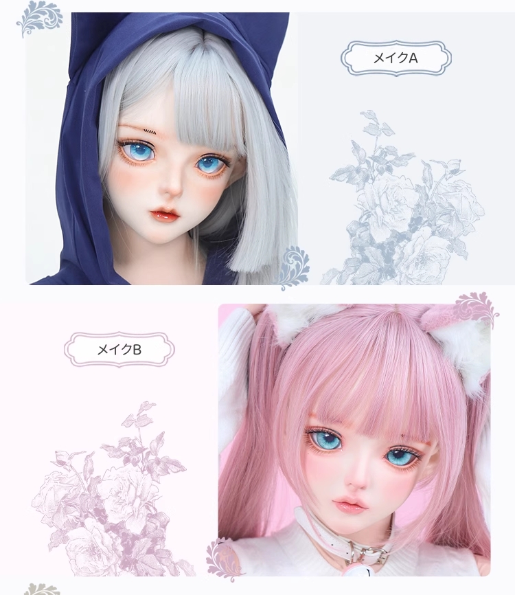 美少女「千緒」　可愛いフィメールドールマスク　樹脂製　メイク付き　ハーフマスク　KIGURUMIMASK　正規品保証　CDCOSER通販　全国送料無料-2