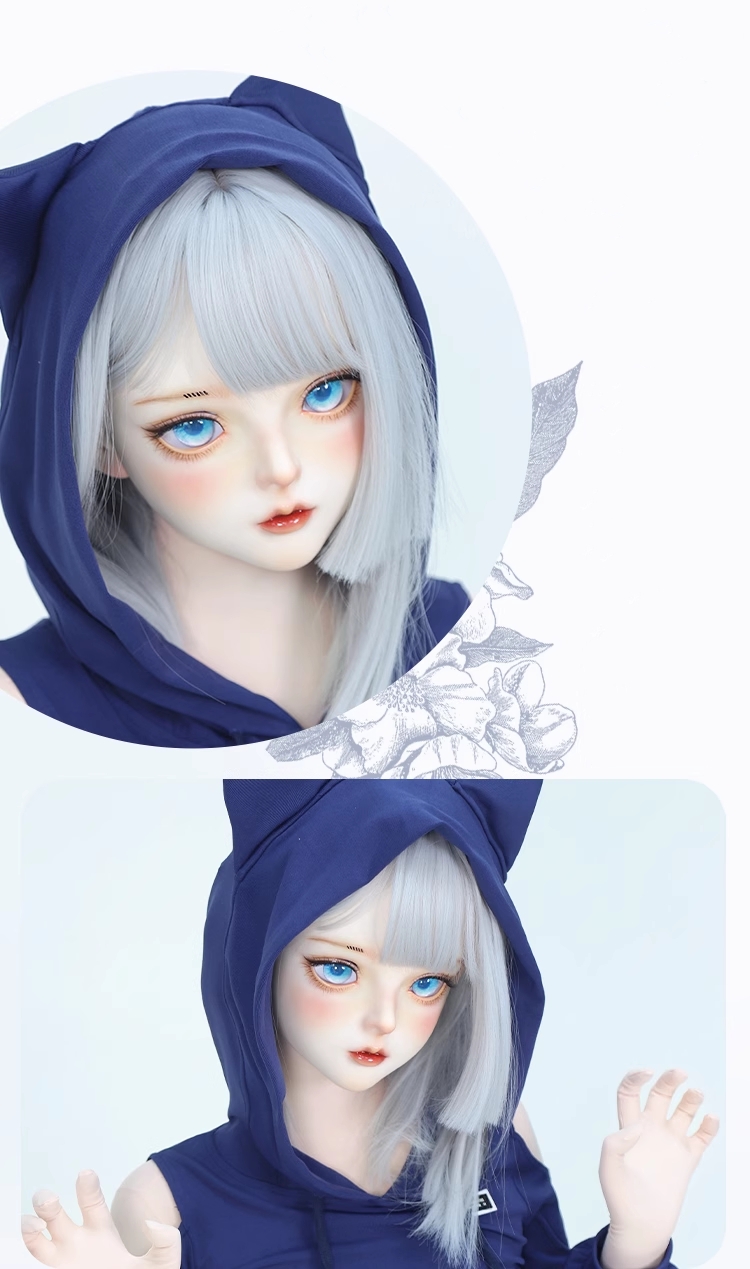美少女「千緒」　可愛いフィメールドールマスク　樹脂製　メイク付き　ハーフマスク　KIGURUMIMASK　正規品保証　CDCOSER通販　全国送料無料-5