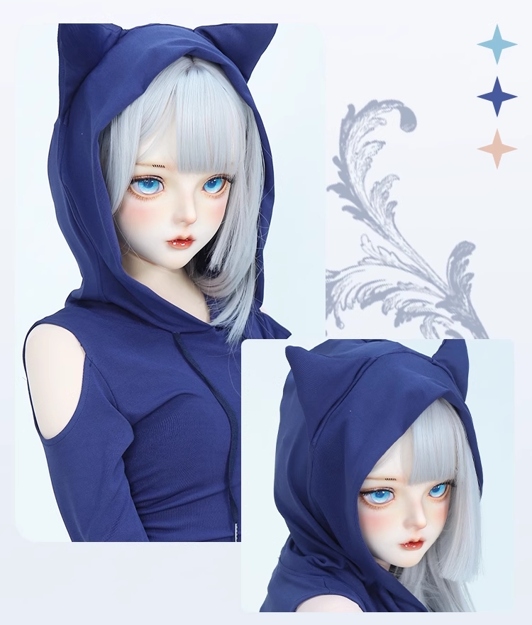 美少女「千緒」　可愛いフィメールドールマスク　樹脂製　メイク付き　ハーフマスク　KIGURUMIMASK　正規品保証　CDCOSER通販　全国送料無料-6