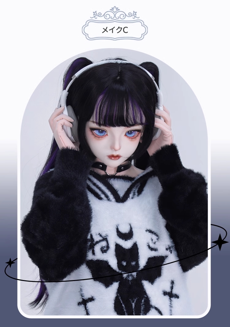 美少女「千緒」　可愛いフィメールドールマスク　樹脂製　メイク付き　ハーフマスク　KIGURUMIMASK　正規品保証　CDCOSER通販　全国送料無料-10