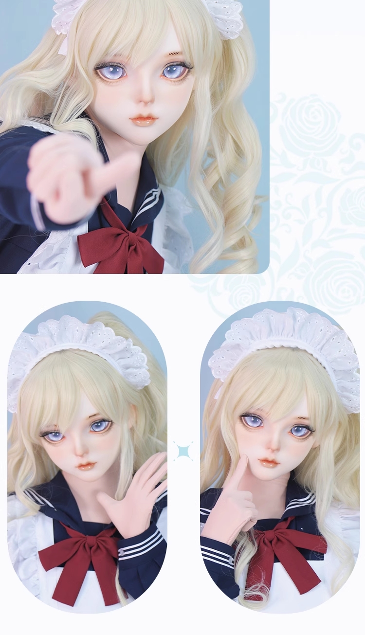 美少女「千緒」　可愛いフィメールドールマスク　樹脂製　メイク付き　ハーフマスク　KIGURUMIMASK　正規品保証　CDCOSER通販　全国送料無料-15