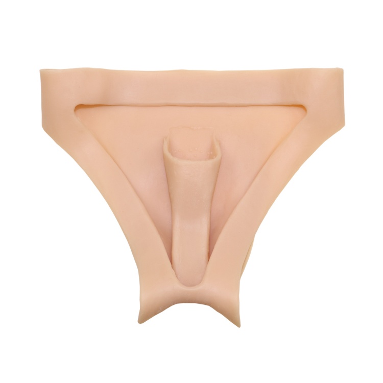 Tバック式　シリコン変装下着　収まりが良い性転換パンツ　リアルな女性器　導尿＆セックス一体型　男の娘　女装用品-9