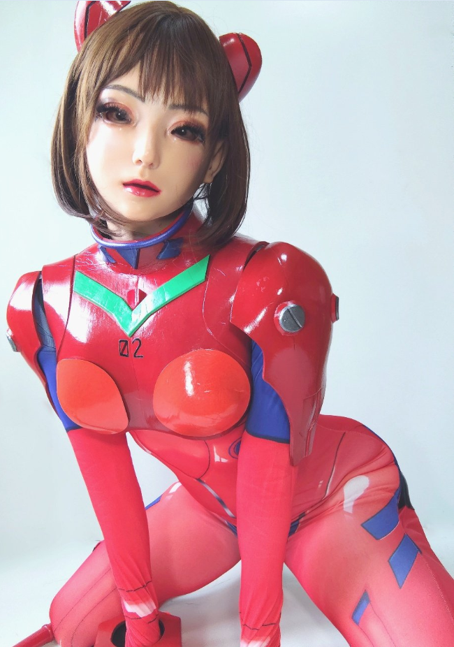 「時間限定激安特価」Emily 美人マスク 可愛い  Female Mask メイク付き  手触り良い-8