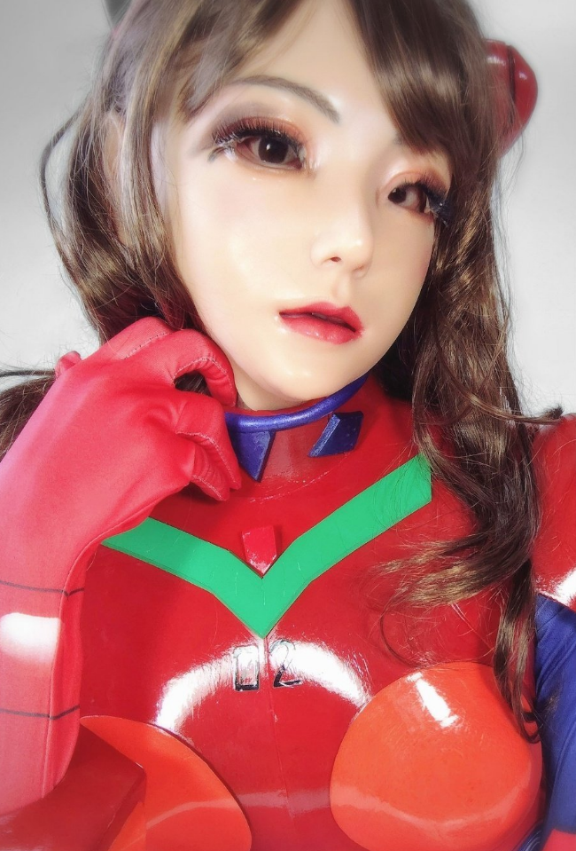 「時間限定激安特価」Emily 美人マスク 可愛い  Female Mask メイク付き  手触り良い-10