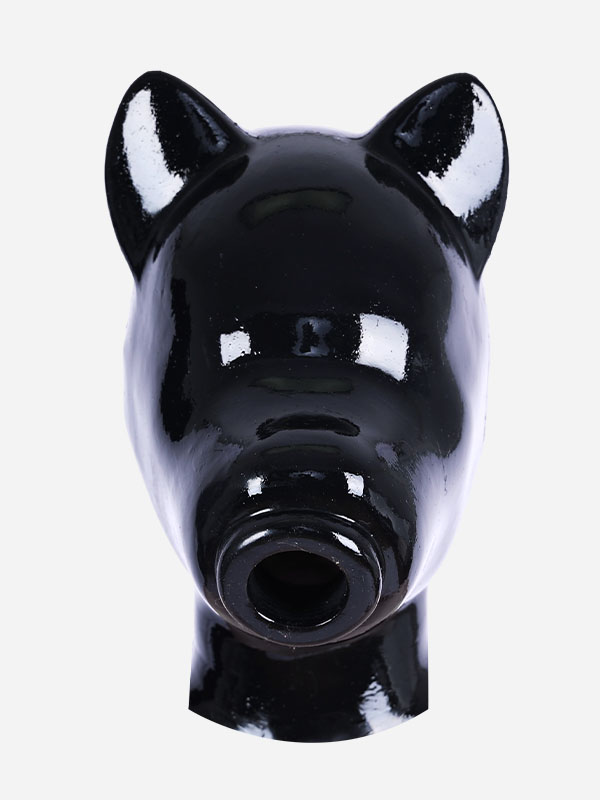 犬マスク　ピカピカシリコン素材製　男女兼用　動物変装グッズ-2