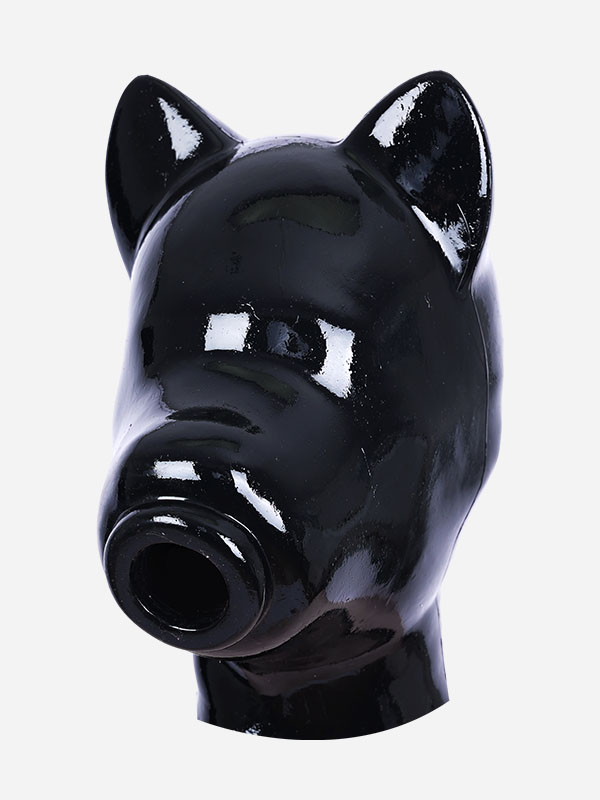 犬マスク　ピカピカシリコン素材製　男女兼用　動物変装グッズ-3