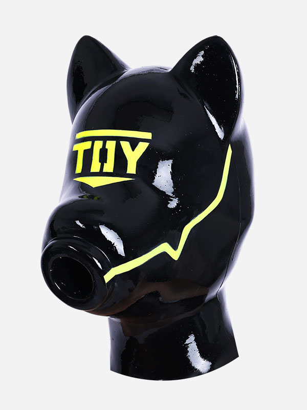 犬マスク　ピカピカシリコン素材製　短い／長い耳　男女兼用　動物変装グッズ-3