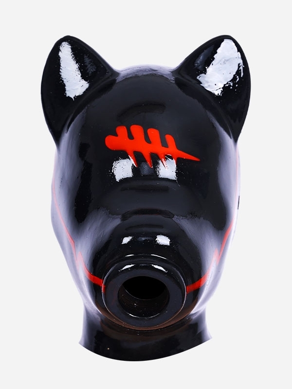 犬マスク　ピカピカシリコン素材製　短い／長い耳　男女兼用　動物変装グッズ-6