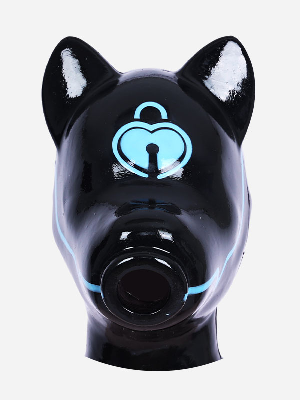 犬マスク　ピカピカシリコン素材製　短い／長い耳　男女兼用　動物変装グッズ-6
