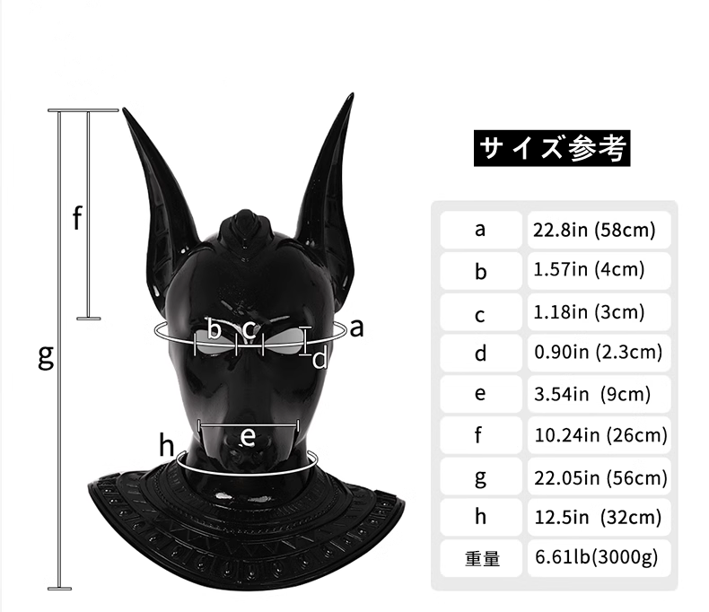 アヌビス　ブラック　全頭マスク　ピカピカシリコン素材製-4
