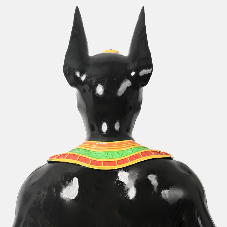 アヌビス　ブラック　全頭マスク　ピカピカシリコン素材製-12