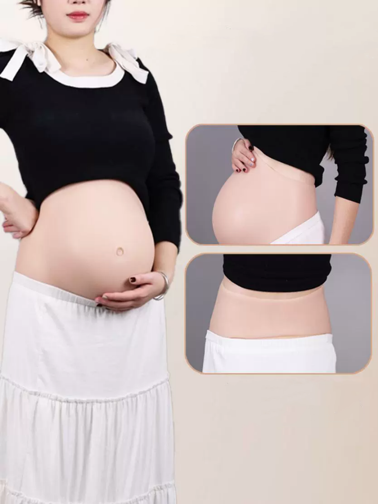 妊娠仮腹　5-7ヶ月/8-10ヶ月（双生児） 太鼓腹　ハニカム構造　妊婦及び太鼓腹に変身　妊婦体験　変装変身グッズ　男女兼用-4