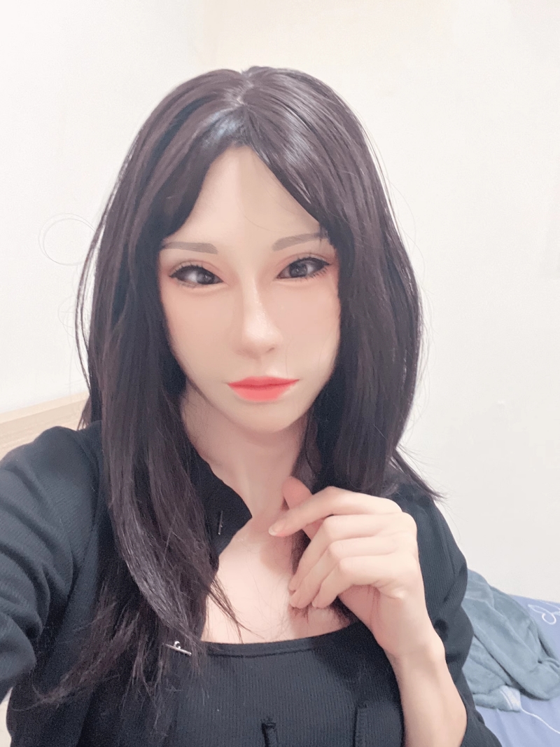美人顔　「幕雪」　フルヘッド　シリコン制フィメールマスク　ノーマルメイク付き　瞳無し　女装グッズ　正規品保証　全国送料無料-1