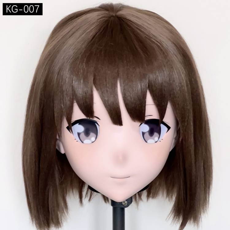 高品質樹脂製　着ぐるみマスク(KG-001~KG-010)　ハーフマスク／全頭マスク　ウィッグ付き　サイズオーダーメイド　キャラクターオーダーメイド受付中　全国送料無料-19