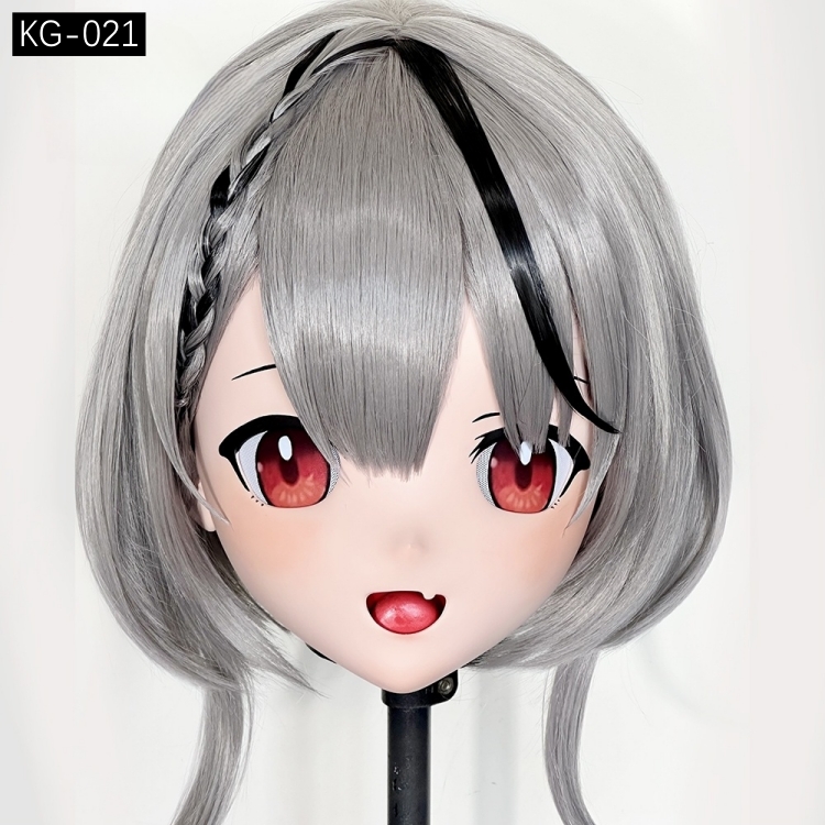 高品質樹脂製　着ぐるみマスク(KG-021~KG-030)　ハーフマスク／全頭マスク　ウィッグ付き　サイズオーダーメイド　キャラクターオーダーメイド受付中　全国送料無料-1