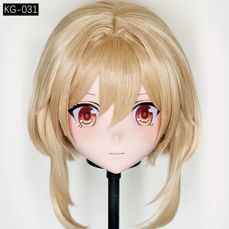 高品質樹脂製　着ぐるみマスク(KG-031~KG-040)　ハーフマスク／全頭マスク　ウィッグ付き　サイズオーダーメイド　キャラクターオーダーメイド受付中　全国送料無料-1