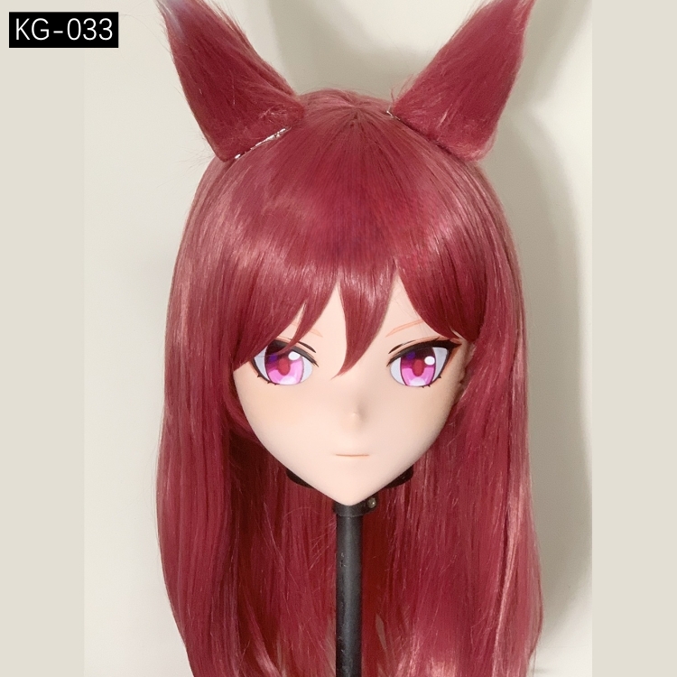 高品質樹脂製　着ぐるみマスク(KG-031~KG-040)　ハーフマスク／全頭マスク　ウィッグ付き　サイズオーダーメイド　キャラクターオーダーメイド受付中　全国送料無料-7