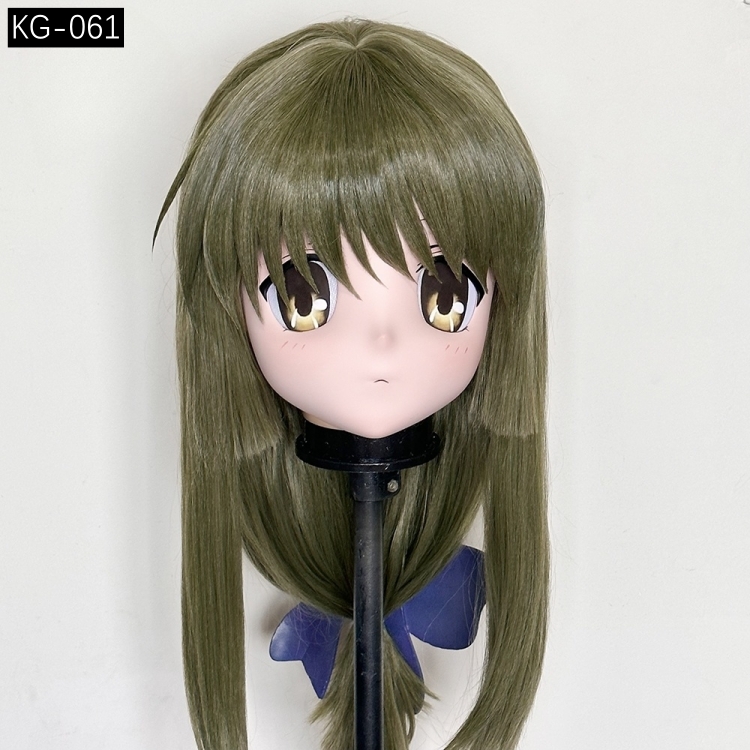 高品質樹脂製　着ぐるみマスク(KG-061~KG-070)　ハーフマスク／全頭マスク　ウィッグ付き　サイズオーダーメイド　キャラクターオーダーメイド受付中　全国送料無料-1