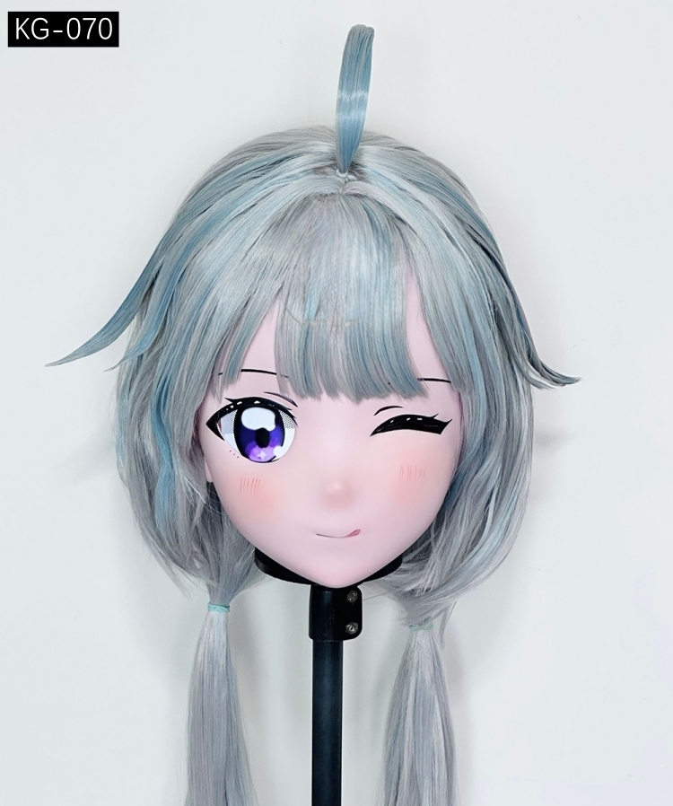高品質樹脂製　着ぐるみマスク(KG-061~KG-070)　ハーフマスク／全頭マスク　ウィッグ付き　サイズオーダーメイド　キャラクターオーダーメイド受付中　全国送料無料-28