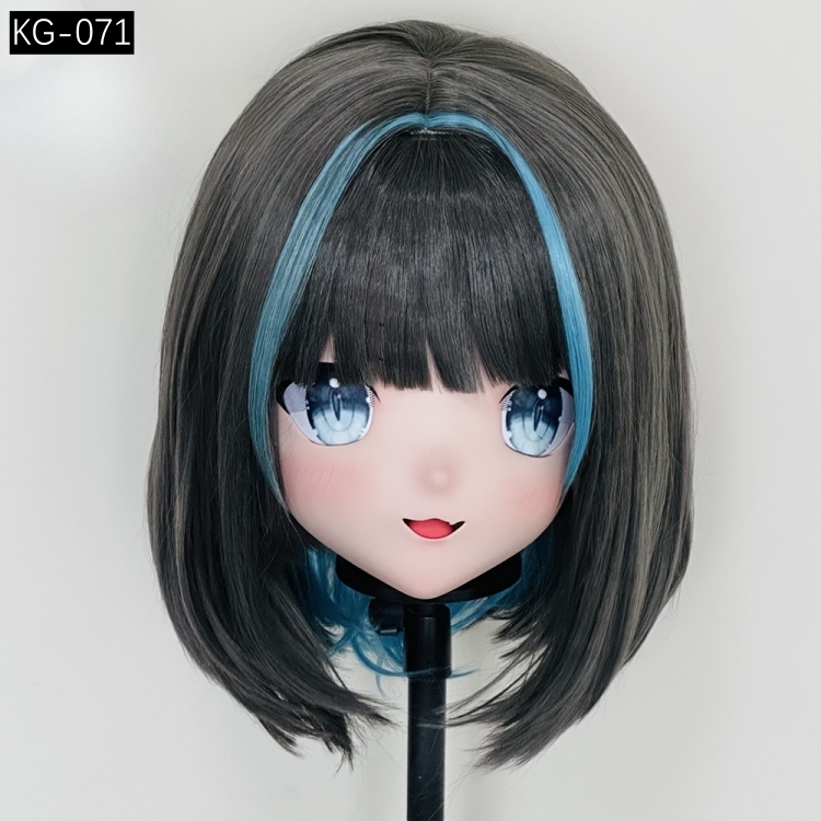 高品質樹脂製　着ぐるみマスク(KG-071~KG-080)　ハーフマスク／全頭マスク　ウィッグ付き　サイズオーダーメイド　キャラクターオーダーメイド受付中　全国送料無料-1