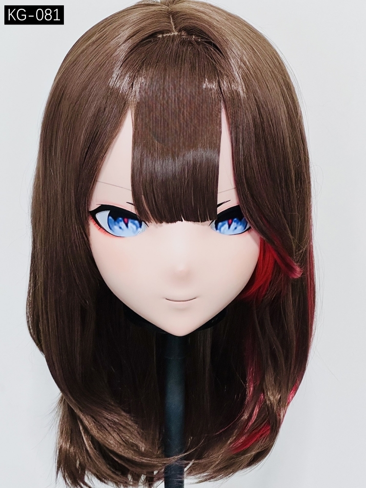 高品質樹脂製　着ぐるみマスク(KG-081~KG-090)　ハーフマスク／全頭マスク　ウィッグ付き　サイズオーダーメイド　キャラクターオーダーメイド受付中　全国送料無料-1