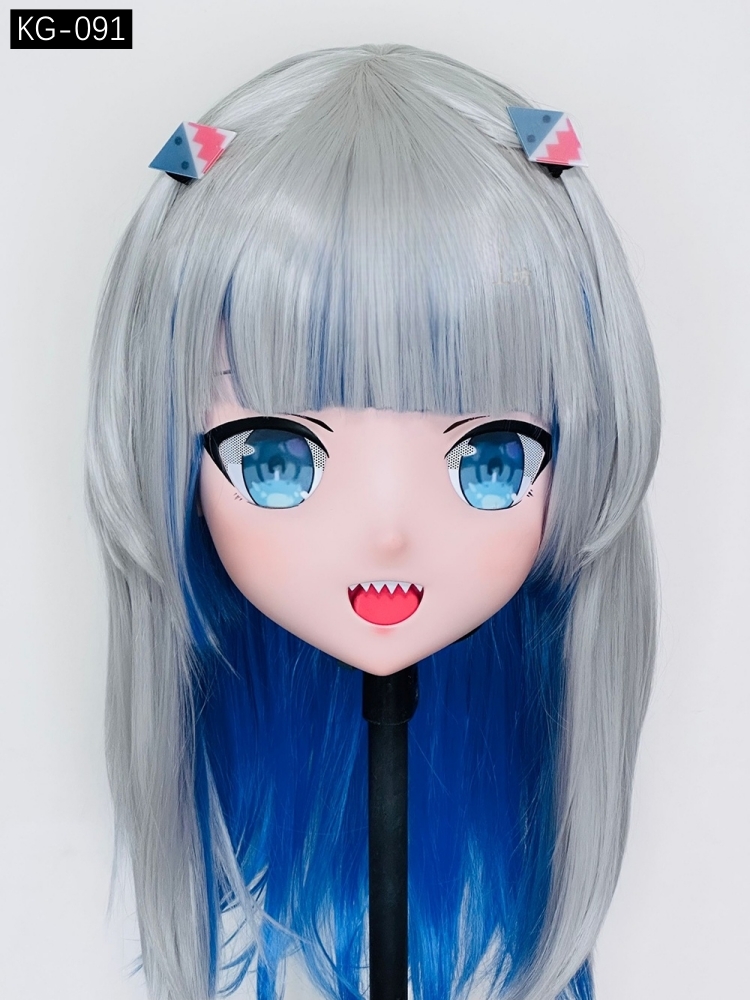 高品質樹脂製　着ぐるみマスク(KG-091~KG-0100)　ハーフマスク／全頭マスク　ウィッグ付き　サイズオーダーメイド　キャラクターオーダーメイド受付中　全国送料無料-1