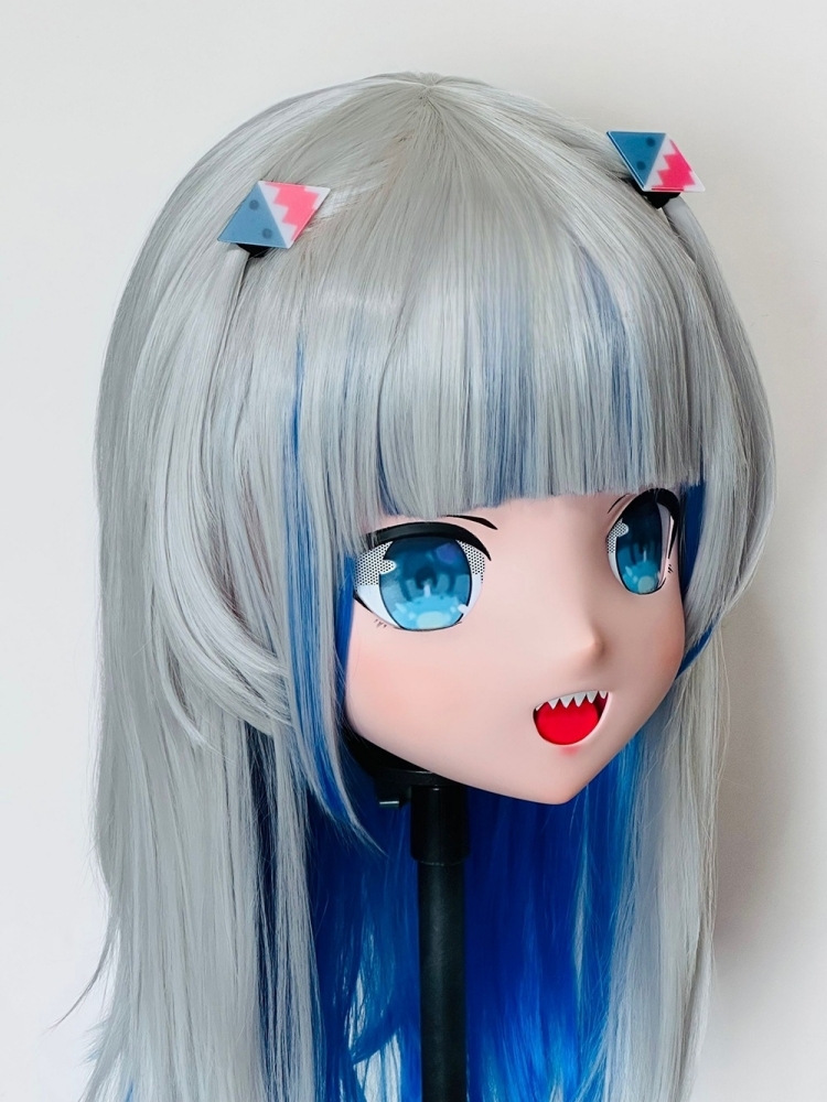高品質樹脂製　着ぐるみマスク(KG-091~KG-0100)　ハーフマスク／全頭マスク　ウィッグ付き　サイズオーダーメイド　キャラクターオーダーメイド受付中　全国送料無料-2