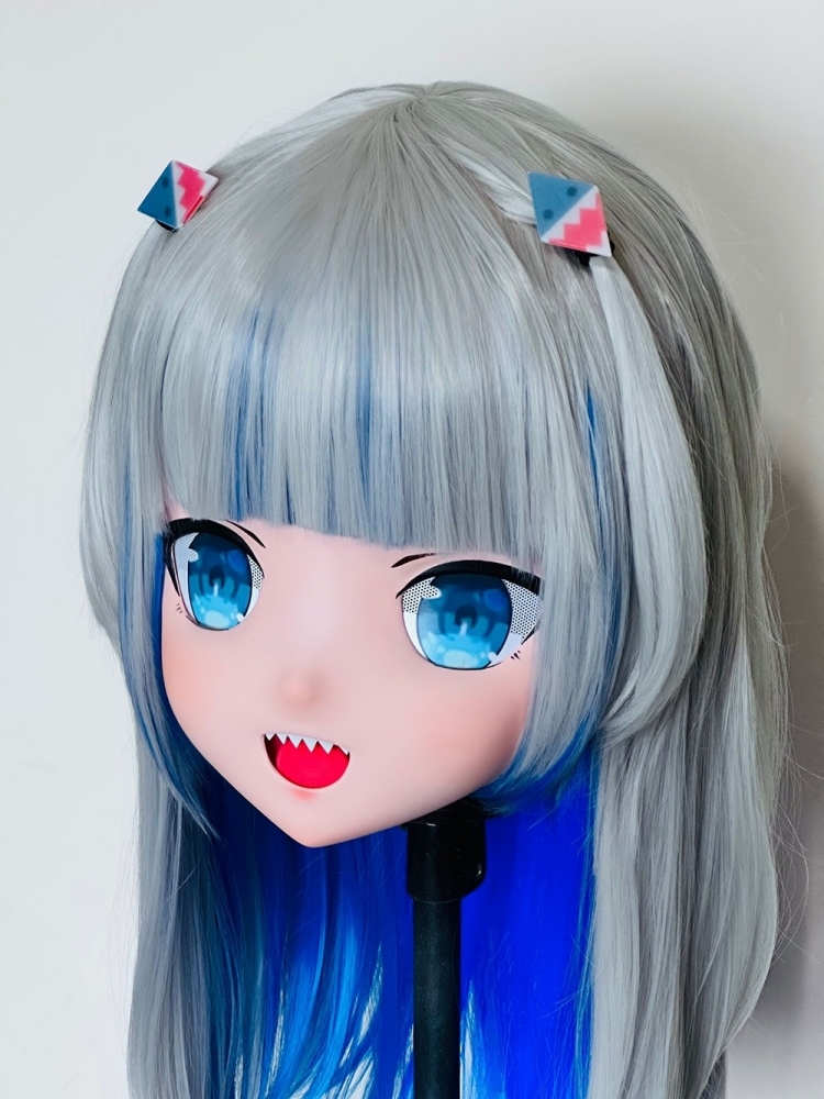 高品質樹脂製　着ぐるみマスク(KG-091~KG-0100)　ハーフマスク／全頭マスク　ウィッグ付き　サイズオーダーメイド　キャラクターオーダーメイド受付中　全国送料無料-3