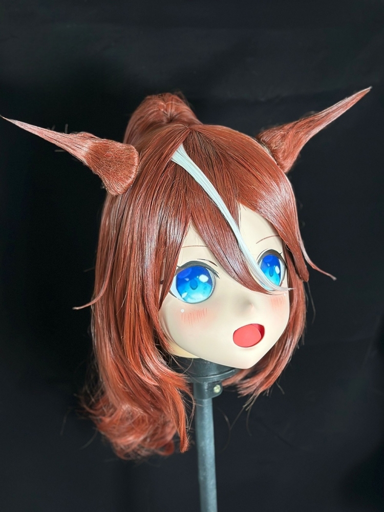 高品質樹脂製　着ぐるみマスク(KG-0101~KG-0110)　ハーフマスク／全頭マスク　ウィッグ付き　サイズオーダーメイド　キャラクターオーダーメイド受付中　全国送料無料-2