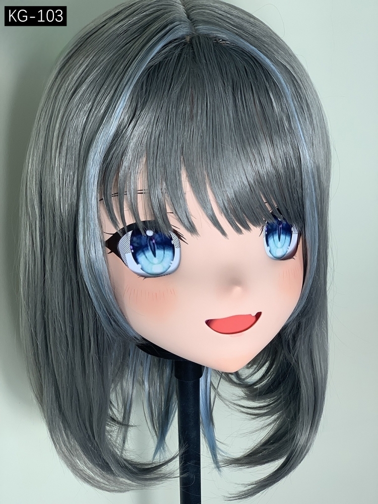 高品質樹脂製　着ぐるみマスク(KG-0101~KG-0110)　ハーフマスク／全頭マスク　ウィッグ付き　サイズオーダーメイド　キャラクターオーダーメイド受付中　全国送料無料-7