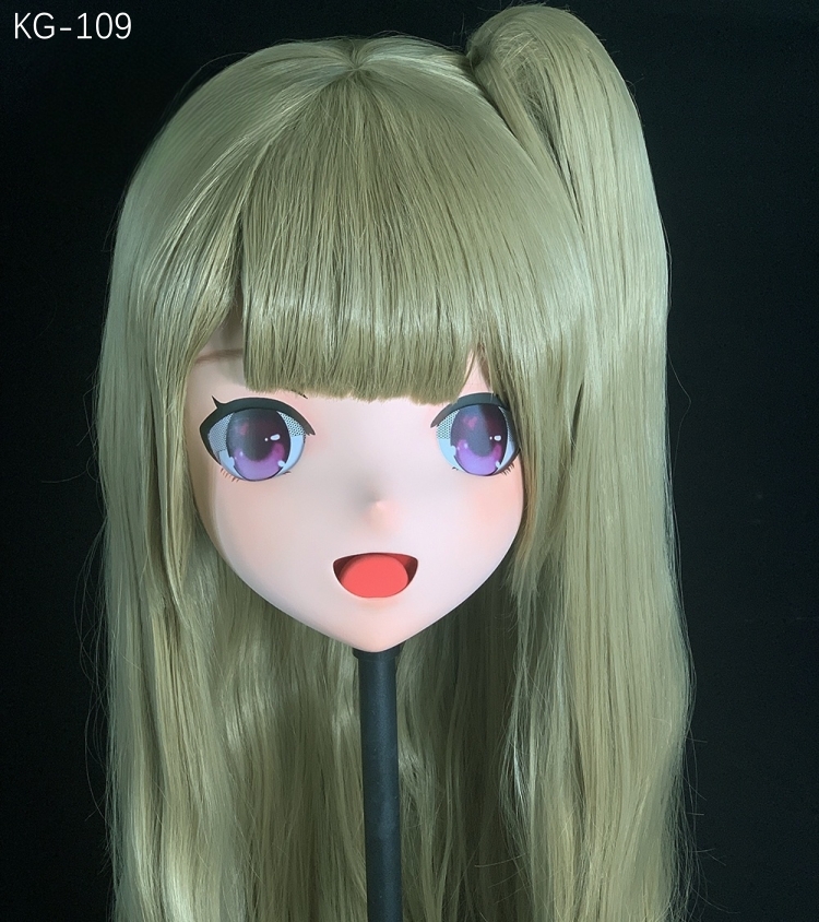 高品質樹脂製　着ぐるみマスク(KG-0101~KG-0110)　ハーフマスク／全頭マスク　ウィッグ付き　サイズオーダーメイド　キャラクターオーダーメイド受付中　全国送料無料-25