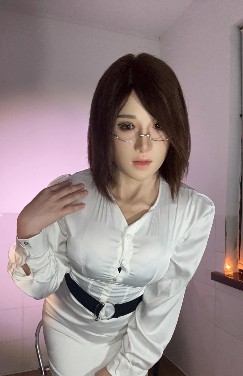 アジア美人顔　「若琳」　シリコン制フィメールマスク　フルヘッド　メイク付き　瞳無し　女装グッズ　正規品保証　全国送料無料-5