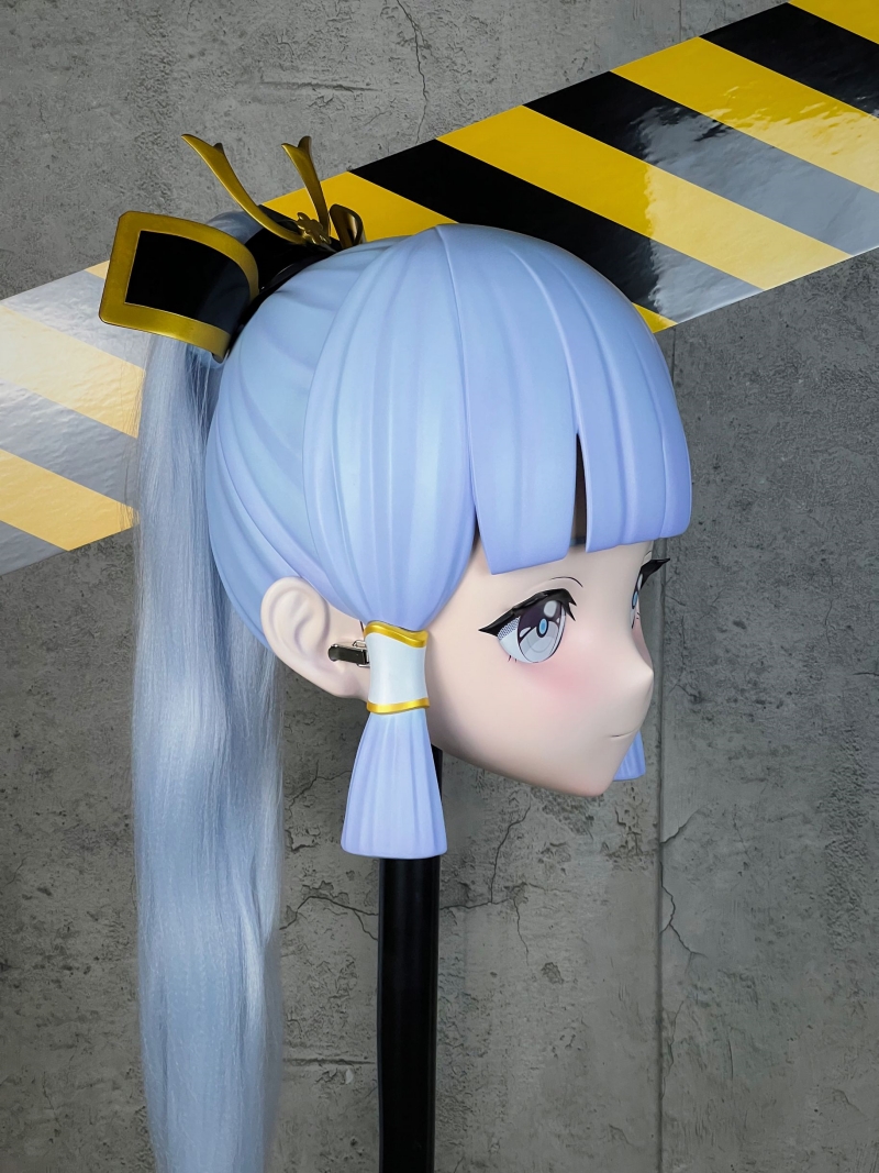 硬質髪の鍵付き全頭面　(YF-001~YF-010)　二次元美少女　フルヘッド着ぐるみマスク　 磁吸式前頭部＆後頭部　サイズオーダーメイド　KIGURUMI変身　他のキャラクターもオーダーメイド可能　コスプレイベント用品　全国送料無料-15
